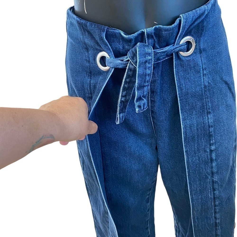 Madewell Blue Denim Wide Leg Culottes - Picture 5 of 11